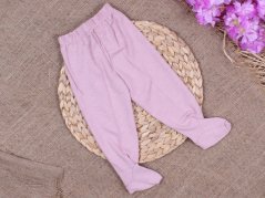 Pantaloni cu botosei somon 68/74