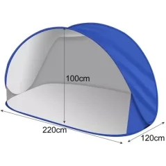 Plážový stan Pop Up 220 × 120 × 100 cm