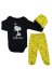 Set 3 pezzi per neonati Snoopy