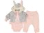 Set 3 piese hanorac, pantaloni, body Bunny