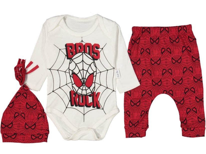 Set 3 piese haine pentru bebelusi Spiderman