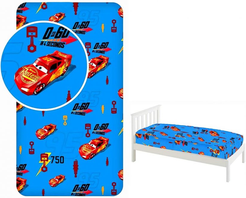 Lenzuolo per bambini Cars | 90x200 cm