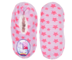 Pantofle Peppa Pig sv.fialové s hviezdičkami
