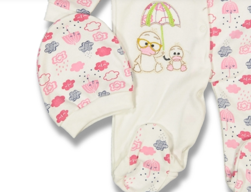Tutina con cappello per neonata Nuvola 74