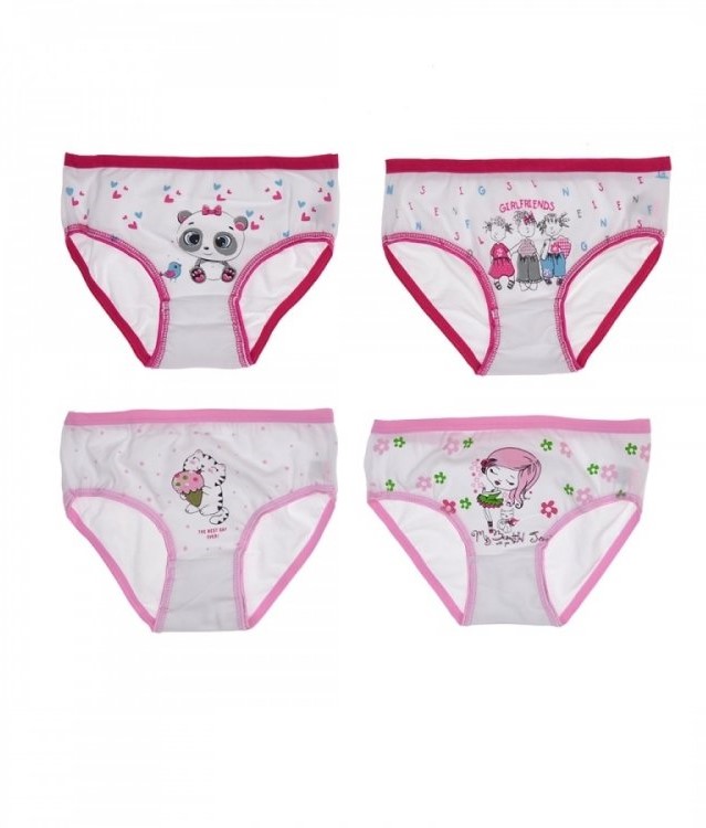 Mutande per bambina bianco 140/146