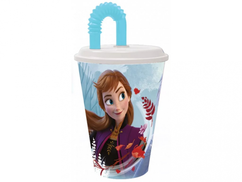Bicchiere con cannuccia Frozen