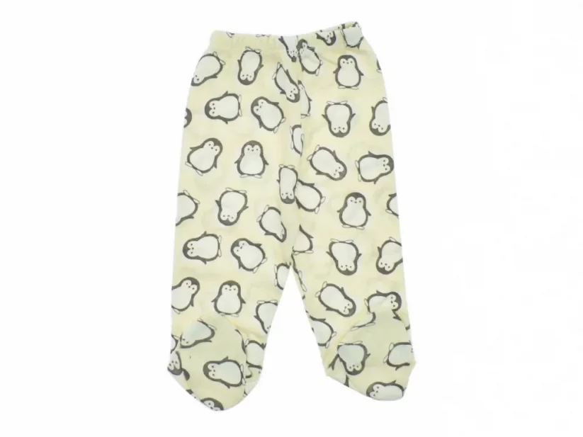 Pantaloni cu botoșei pentru bebe Pinguin
