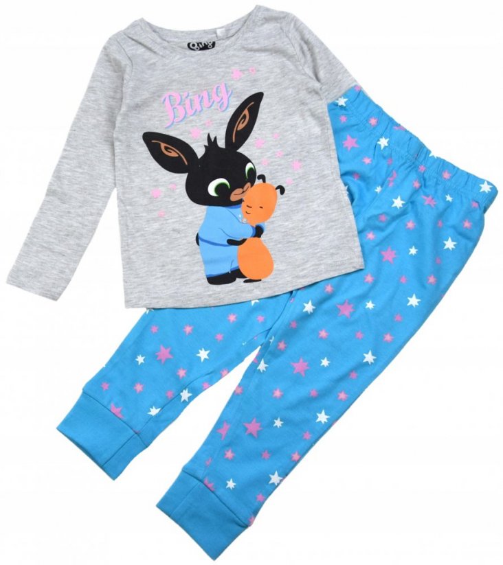 Pijama Bing si Flop gri/albastru