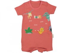 Salopetă scurtă bebelusi orange Dino 56