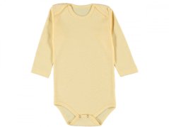 Body bebe mânecă lungă galben