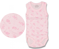 Body roz pentru bebelusi fete Bear