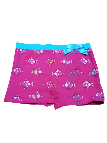 Dívčí spodní prádlo - boxerky 6-7 let | fuchsia