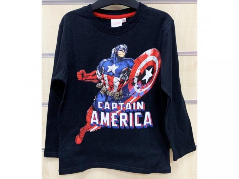 Chlapecké tričko dl.rukáv Avengers černé 92