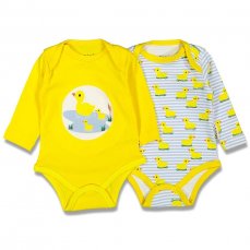 2 pack - Body cu mânecă lungă pentru bebeluși Rățușca