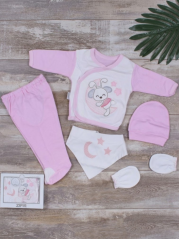 Set pentru nou-născut cu 5 piese, Iepuraș, măr. 56