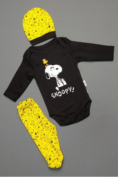 Set 3 pezzi per neonati Snoopy