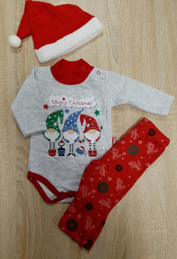 3 pezzi Set per neonati Natale 68