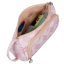 Astuccio rosa doppio scomparto con motivo