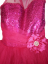 Růžové dívčí šaty společenské 92