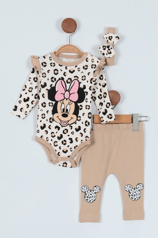 3dílná Dětská souprava Minnie – body, legíny a čelenka