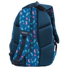 Školní batoh pro 1.–3. třídu Glossy Navy 24 l s 3D ocasem mořské panny