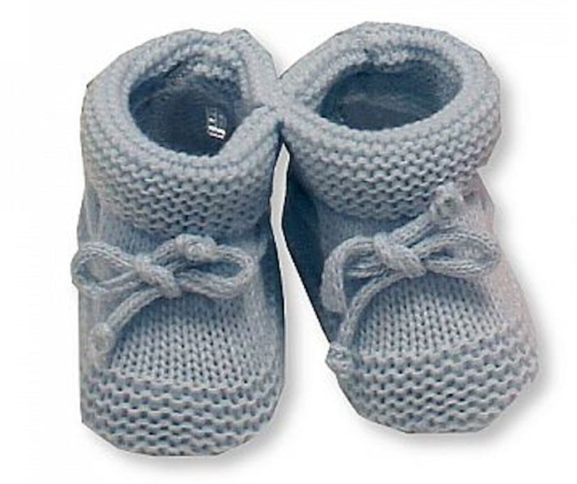 Kojenecké capáčky modré s mašličkou