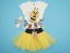 Completo bambina 3 pezzi body+gonna+fascia Ape