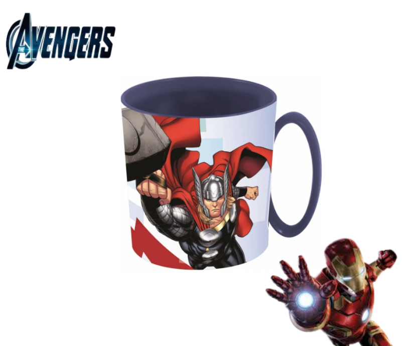 Bicchiere in plastica micro Avengers 350 ml
