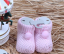 Botosei cu pompom pentru bebelusi roz