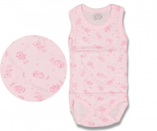 Body rosa per neonata Bear