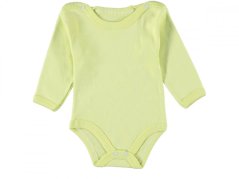 Body verde pentru bebelusi mânecă lungă