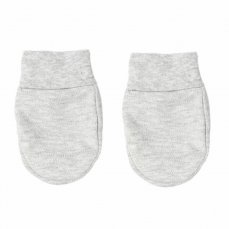 Dojčenské šedé bavlnené rukavičky