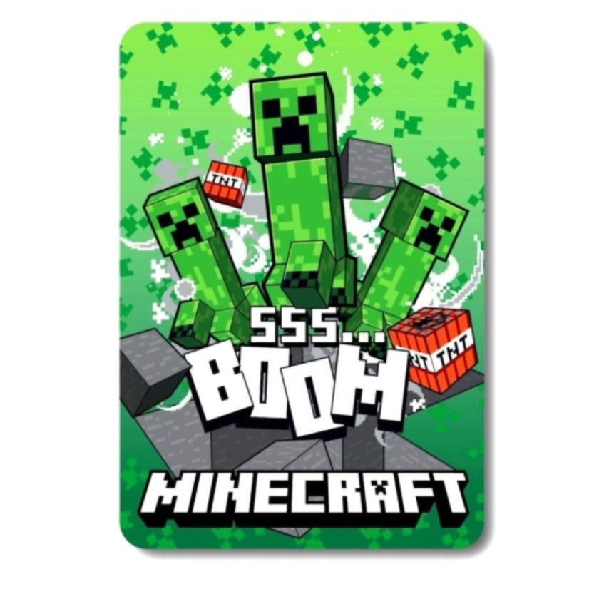 Deka fleecová Minecraft 100×140 cm