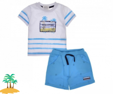 Chlapčenský letný set - súprava tričko a kraťasy Sun