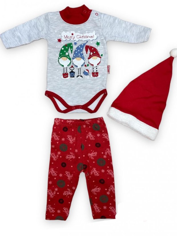 3 pezzi Set per neonati Natale 68