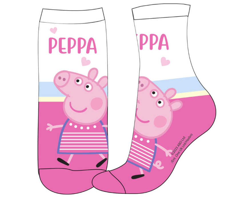 Dívčí ponožky Peppa Pig růžové Dívčí ponožky Peppa Pig růžové