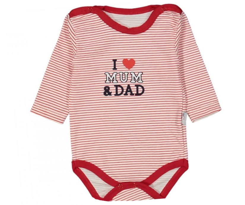 Detské body dlhý rukáv I Love Mum & Dad