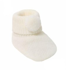Botosei cu pompom crem Baby
