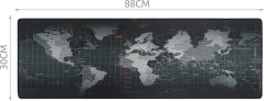 XXL podložka pod myš a klávesnici 88×30 cm – mapa světa