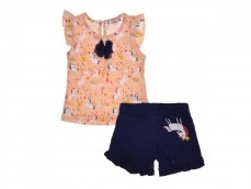 Dívčí letní set - souprava tričko a kraťasy Jednorožec