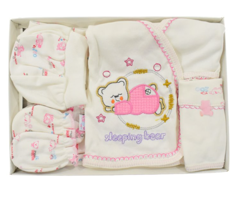 5 dielna dojčenská súprava Sleeping Bear 56
