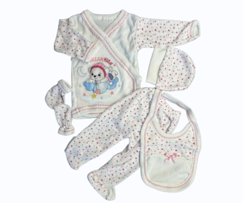 Set prima nascita Dream bianco-rosa 56