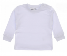 Maglietta manica lunga per neonato bianco