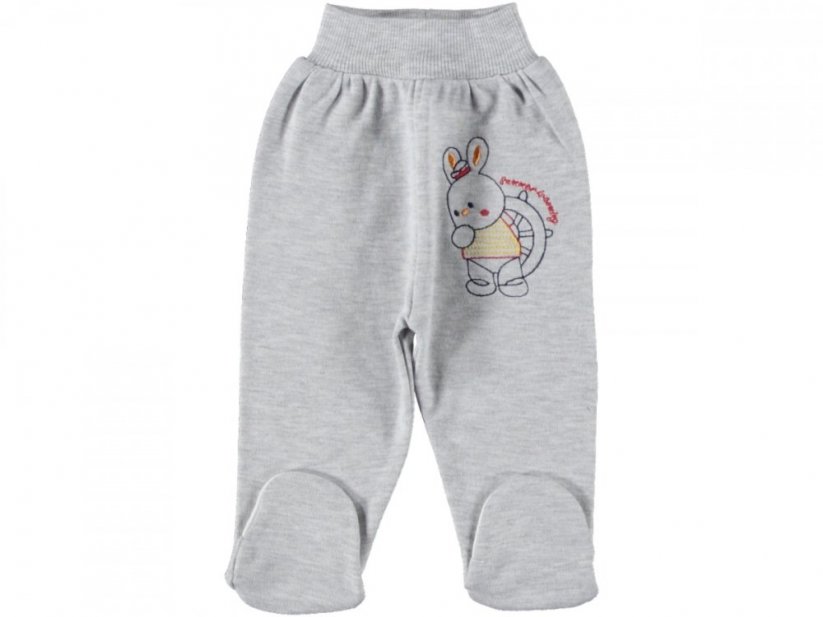 Pantaloni per neonati grigio Bunny 68
