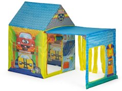 Dětský stan Autoservis s garáží 150 × 75 × 110 cm