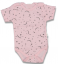 Body in cotone a maniche corte per neonati