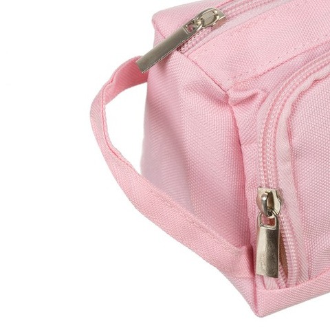Astuccio scolastico rosa a due scomparti