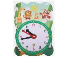 Výukové papírové hodiny 32 × 20 cm