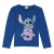 Dětské tričko s dlouhým rukávem Stitch modré