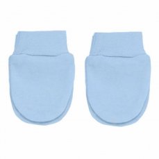 Kojenecké modré bavlněné rukavičky 2 pack